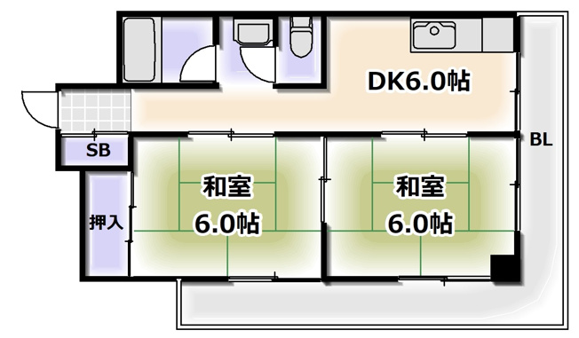 【間取り】 | 上垣第二ビル