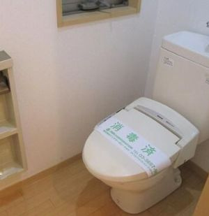 SADOYAビルのトイレ|落ち着いた色調のトイレです
