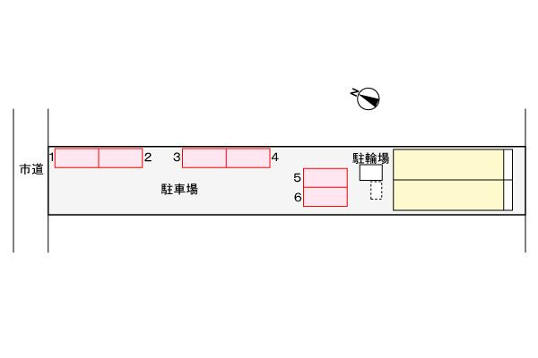 セトル　フィオーレの駐車場