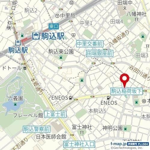 ブランズ文京本駒込の地図