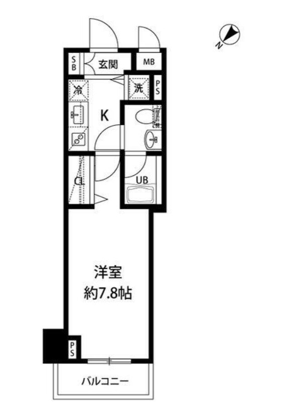 ルクレ日本橋馬喰町の間取り
