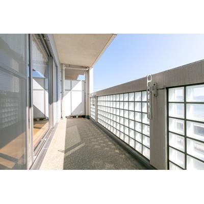 鎌倉市長谷２丁目の賃貸マンションのバルコニー