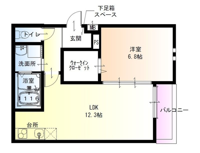 【間取り】 | フジパレス湊駅東