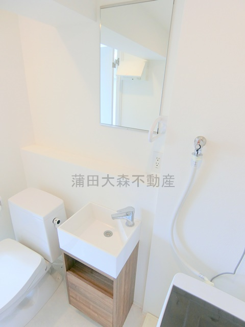 蒲田駅人気マンションの洗面所