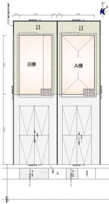西原町２２コダテックスⅥＡの区画図
