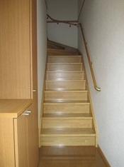明るい玄関です