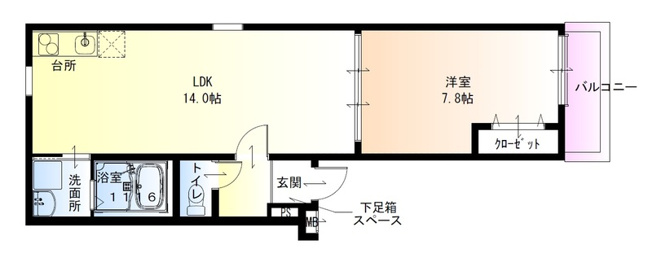 【間取り】 | フジパレス湊駅東
