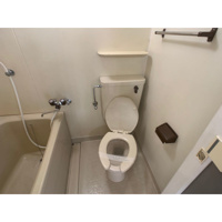 落ち着いた色調のトイレです