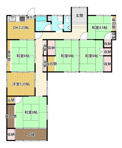 下泉町1丁目　中古戸建の間取り