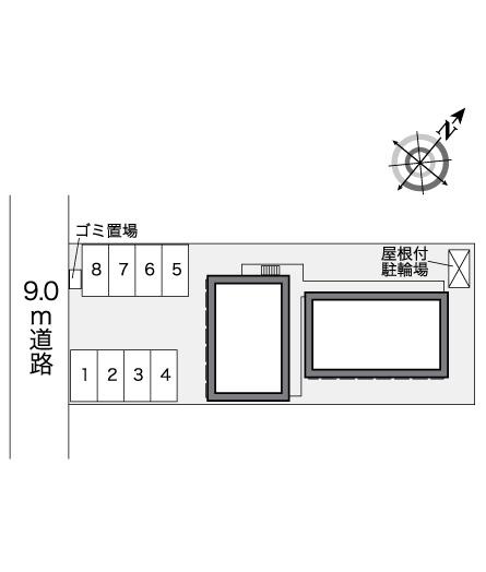 レオパレスグリーンパーク深谷 の区画図