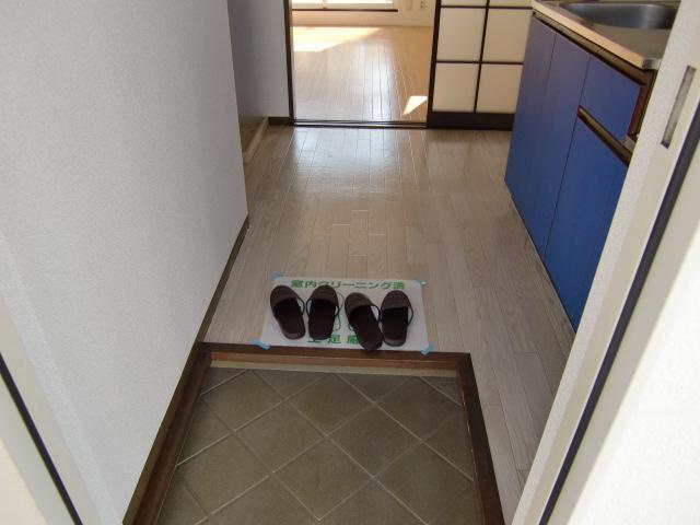 落ち着いた玄関です