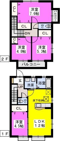 【間取り】 | エーストゥ粕屋