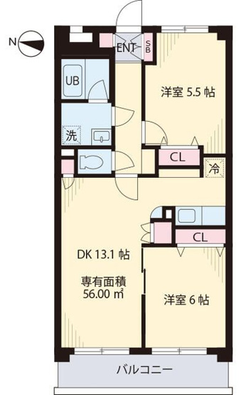 【間取り】 | コーポ双葉