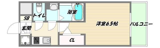 大阪市淀川区東三国６丁目の賃貸マンションの間取り