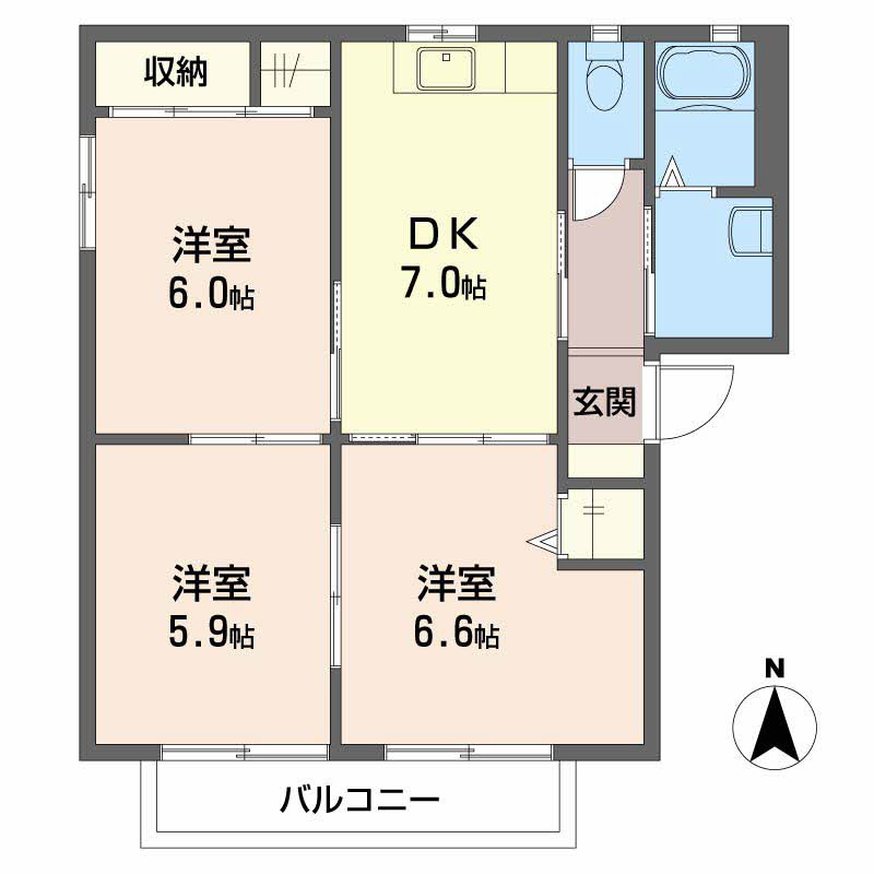 サテライトN 1棟