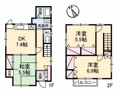 元山町一戸建て