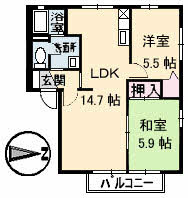フレグランスKOZAI B棟