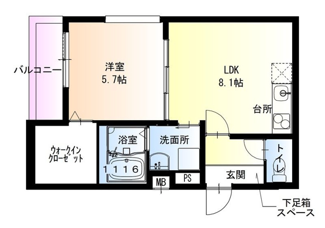 【間取り】 | フジパレス新金岡Ⅲ番館