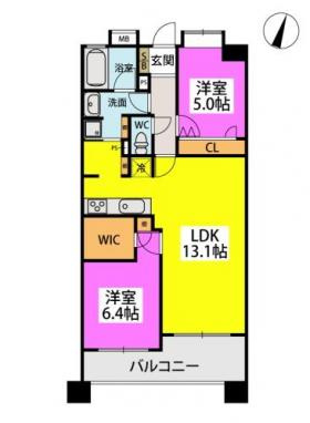 【間取り】 | カルシア姪浜リオルト
