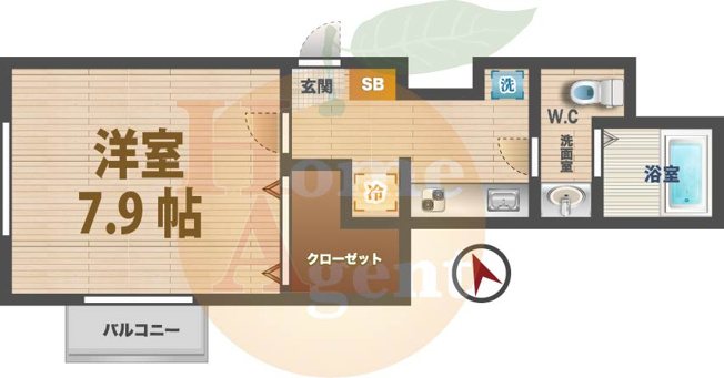 【間取り】 | ＭＡ　ＭＡＩＳＯＮ | 1Kのお部屋です。