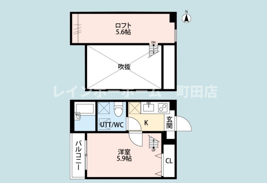 Ferris座間※初期費用分割あと払いサービス利用可能物件の間取り