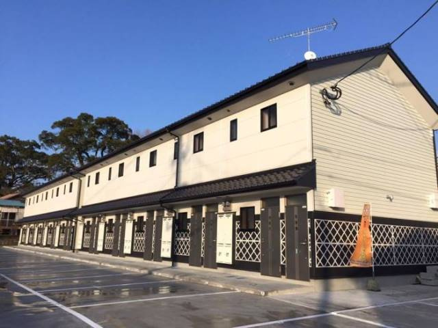 八女市本町のアパートの外観
