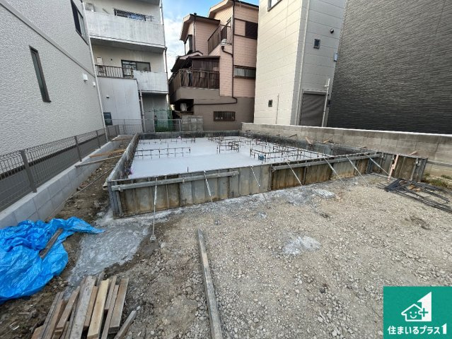 堺市堺区緑ヶ丘北町　第1期　新築一戸建ての外観|周辺は落ち着いた街並みの住宅地！子育てがしやすい住環境です！まだ未完成ですが、現地でしかわからない事もございます。是非一度ご覧ください。