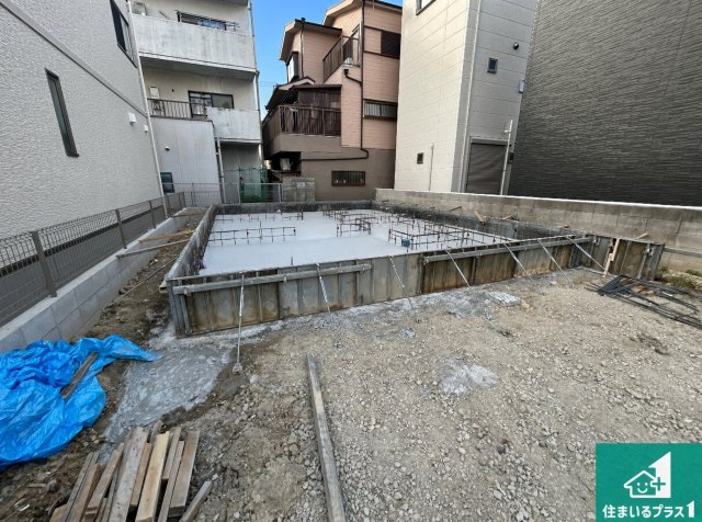 堺市堺区緑ヶ丘北町　第1期　新築一戸建ての外観|周辺は落ち着いた街並みの住宅地！子育てがしやすい住環境です！まだ未完成ですが、現地でしかわからない事もございます。是非一度ご覧ください。