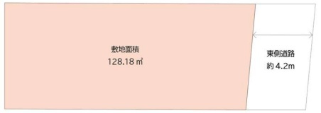 箕面市瀬川　売土地の土地図