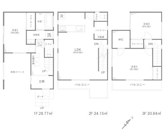【間取り】 | 中古戸建／ふじみ野市北野２丁目