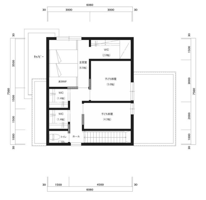 箕面市半町２丁目　土地の土地図＋建物プラン例|ご参考プラン