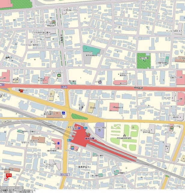 ヴィータローザ東府中の地図