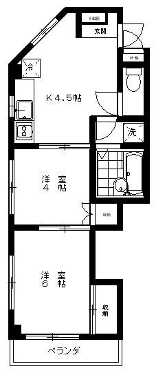 コーポエーリエルの間取り