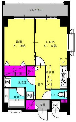 コンフォート栗原2の間取り