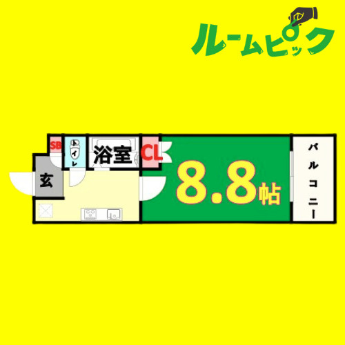 パルティール神宮前　名古屋市賃貸　仲介手数料無料の間取り