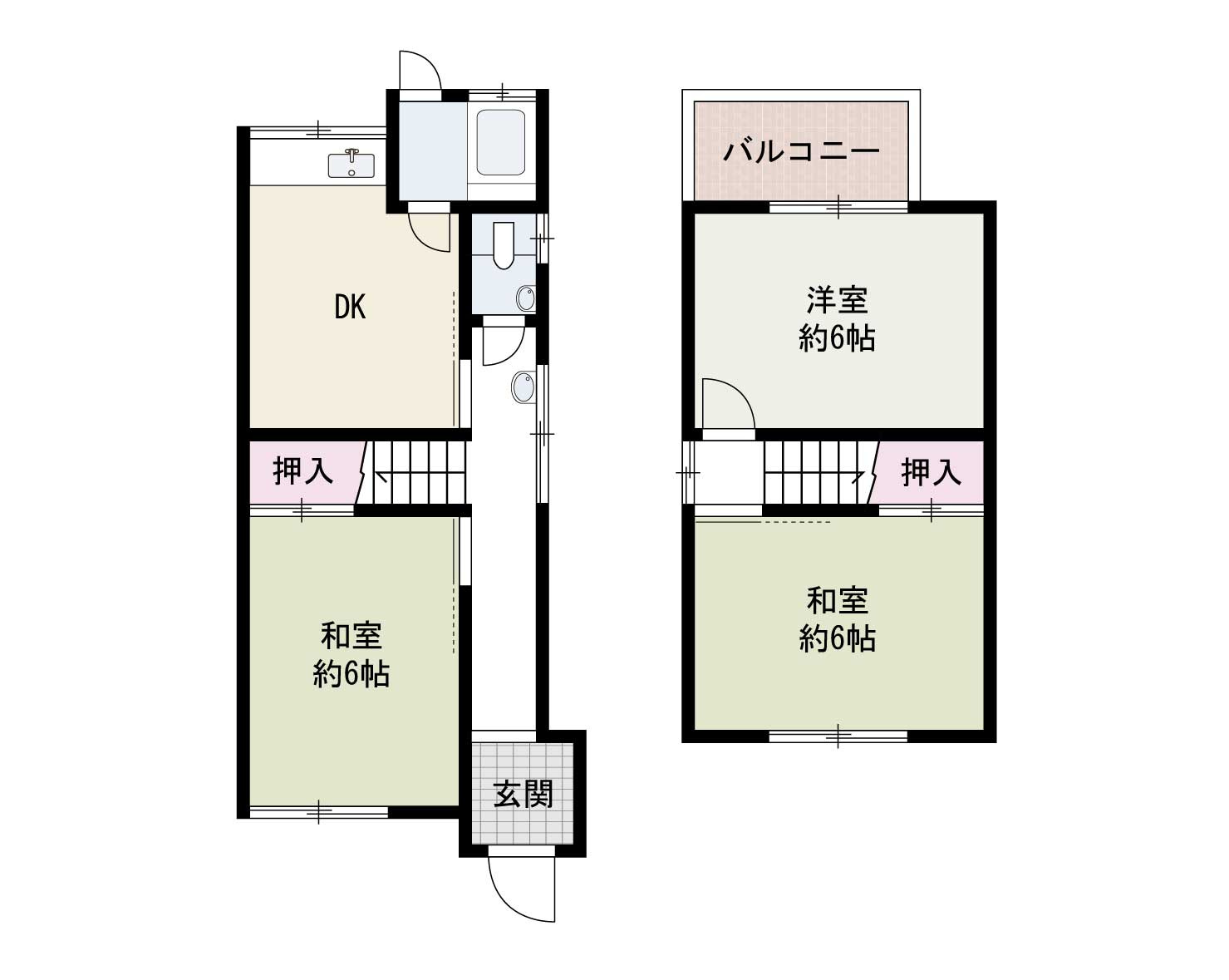 貝塚市半田2丁目　中古戸建の間取り