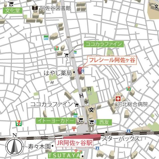 フレシール阿佐ヶ谷の地図