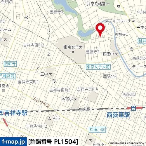 西荻Cubeの地図