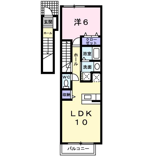 【間取り】 | クリーン　シャトー富士見・第三
