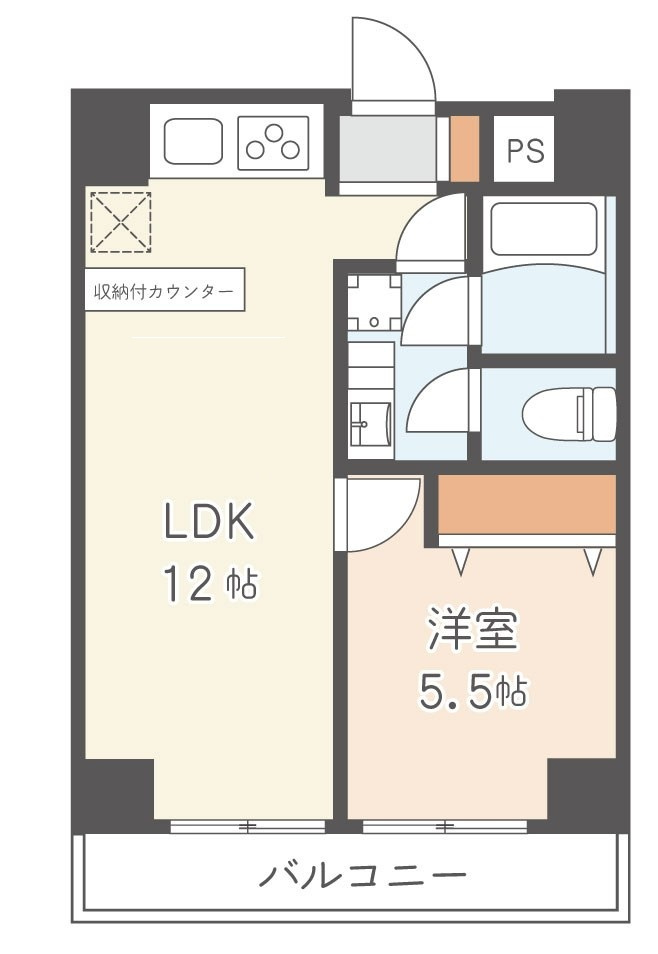 朝日動坂マンション  の間取り|間取りです。