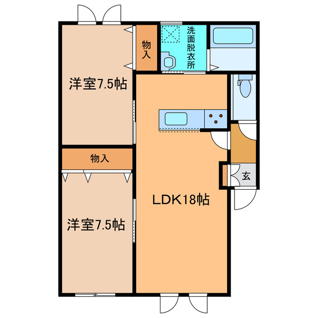 リシェスオアジスⅡの間取り