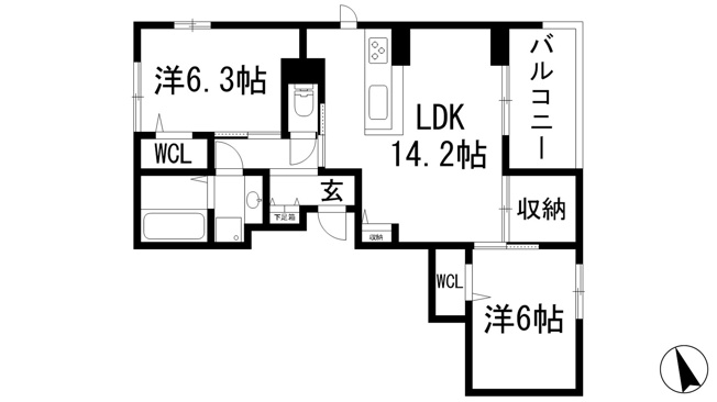 【間取り】 | NIGAWA RESIDENCE 2