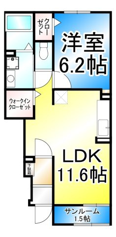 コンフォルト城山の間取り