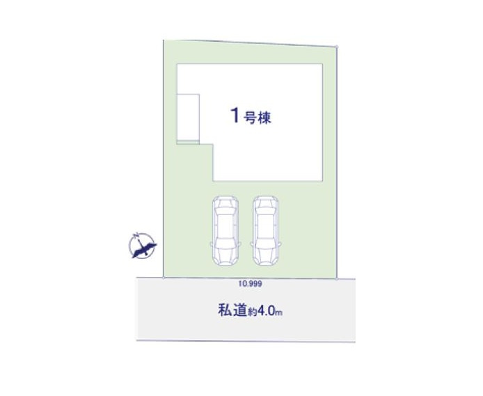 土浦市真鍋10期　新築戸建の区画図