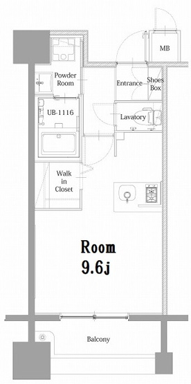 【間取り】 | 新品家具付きマンション下呉服町23(KaGood福岡) | ※間取りと異なる場合は現状を優先します。