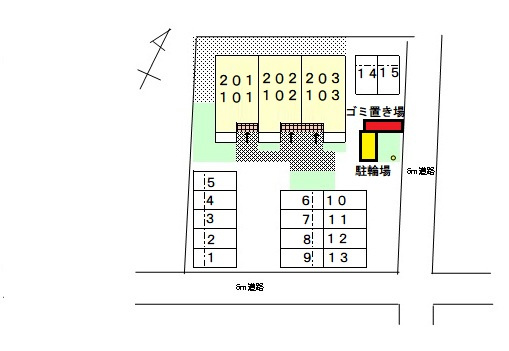 ノースブロードの区画図