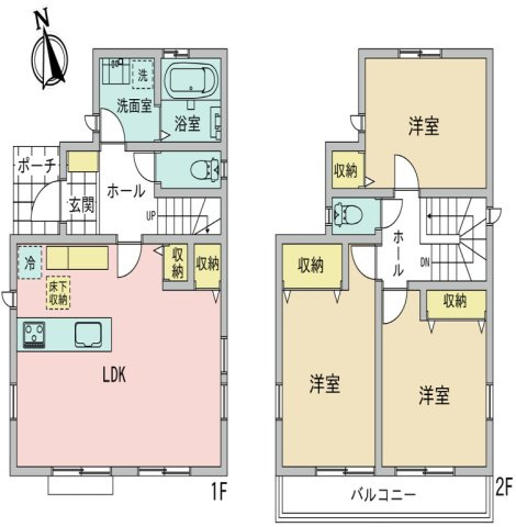 東久留米市前沢3丁目 売地の参考プラン