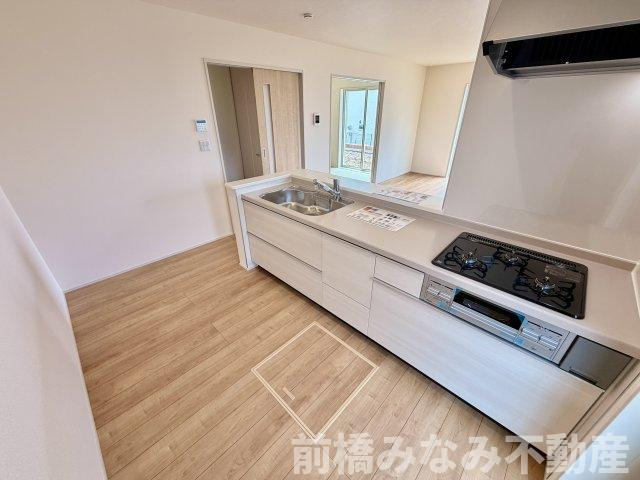 【新築】前橋市富士見町時沢第12　１号棟(全５棟)　リーブルガーデン　新築建売分譲のキッチン|お料理しやすいキッチンです