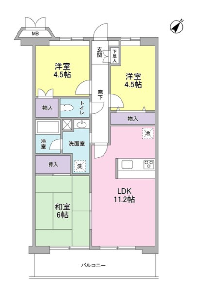 ソレアード葛西の間取り
