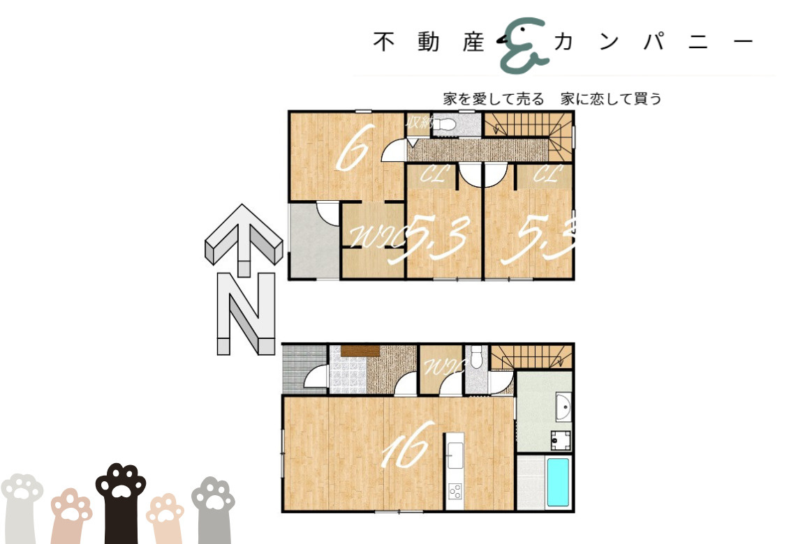 畑寺4丁目の新築のおうち3号地　松山市畑寺4丁目新築戸建の間取り